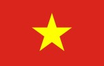 Vietnam National Flag is with red surrounding and a Golden Star in the middle