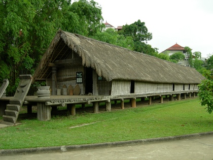 Long House of Ede people in Museum of Ethnology