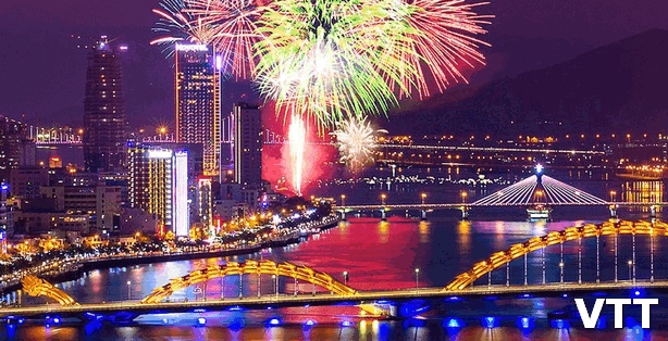 Danang fireworks Festival annually takes place