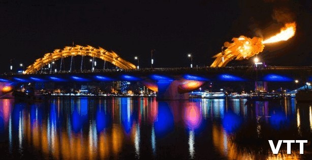 Dragon Bridge Danang Vietnam Places to visit