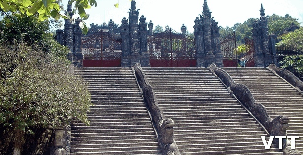 King Gia Long tomb Hue city Vietnam is a place should visit in Hue