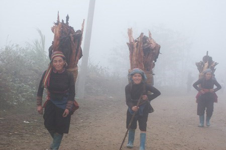 Sapa Vietnam gets cold so suddenly made everybody surprised 