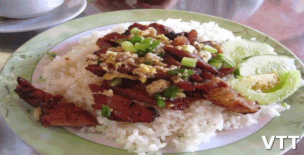 Bai sach chrouk Pork and rice is one of the most rice eaten dishes in Cambodia